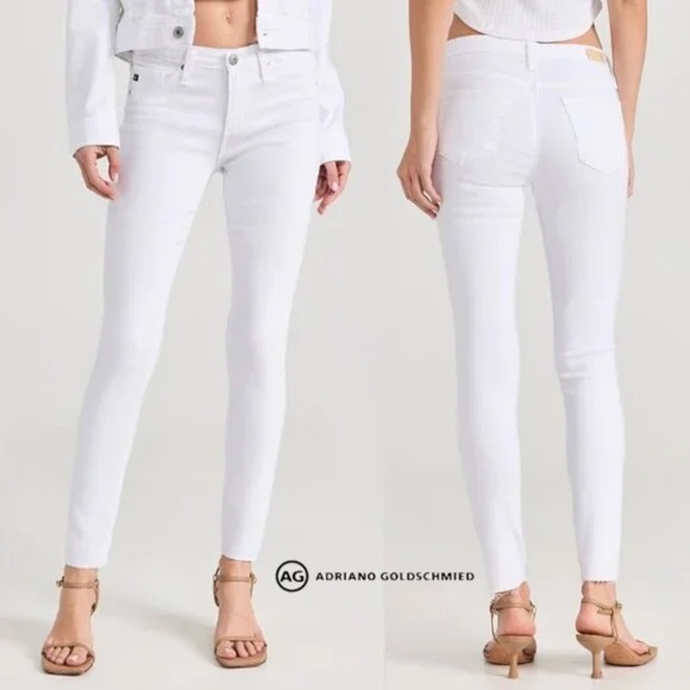 AG Skinny Jeans - The Abbey Ankle - white size 27R